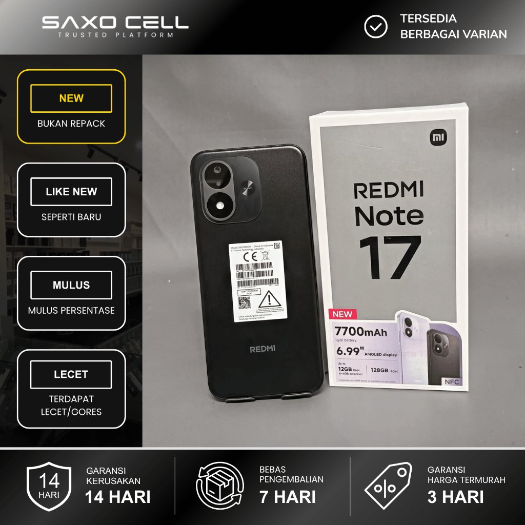 Jual Redmi Note 17 6/128 GB New & Second | Shopee Indonesia