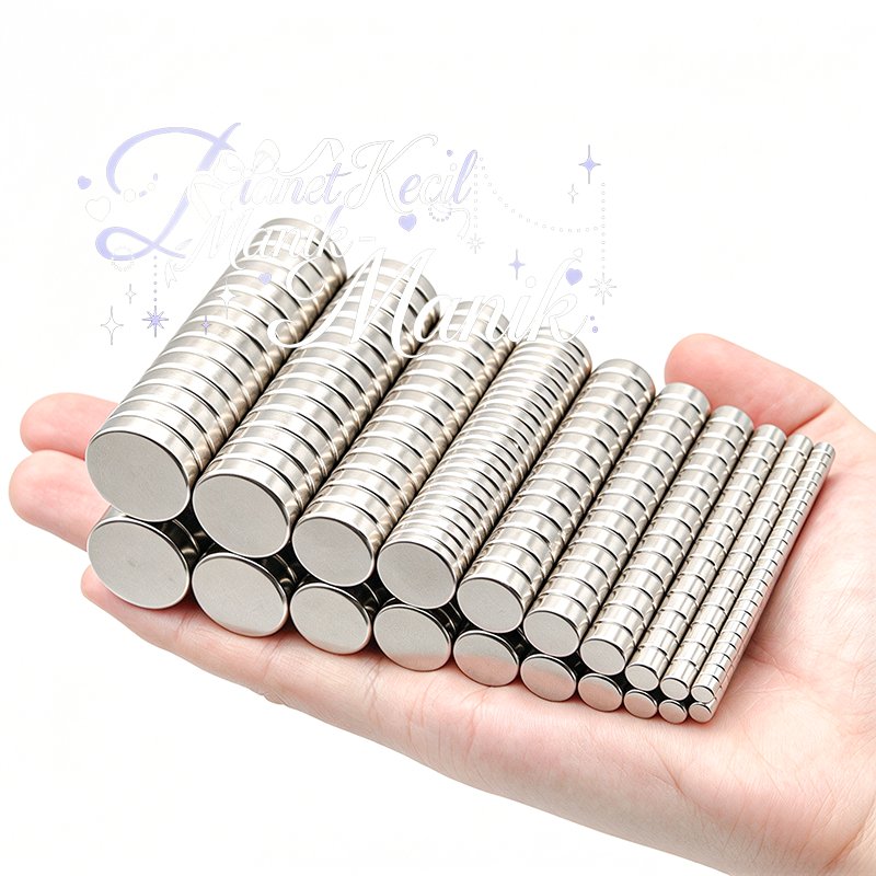 Jual Magnet Neodymium Ndfeb 2X3mm 6X2mm Putih Bulat Koin Kuat Neodimium ...
