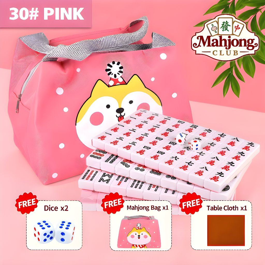 Jual Traveling Mahjong Set Ukuran 30mm 144 Tiles Set Lengkap dengan Tas ...