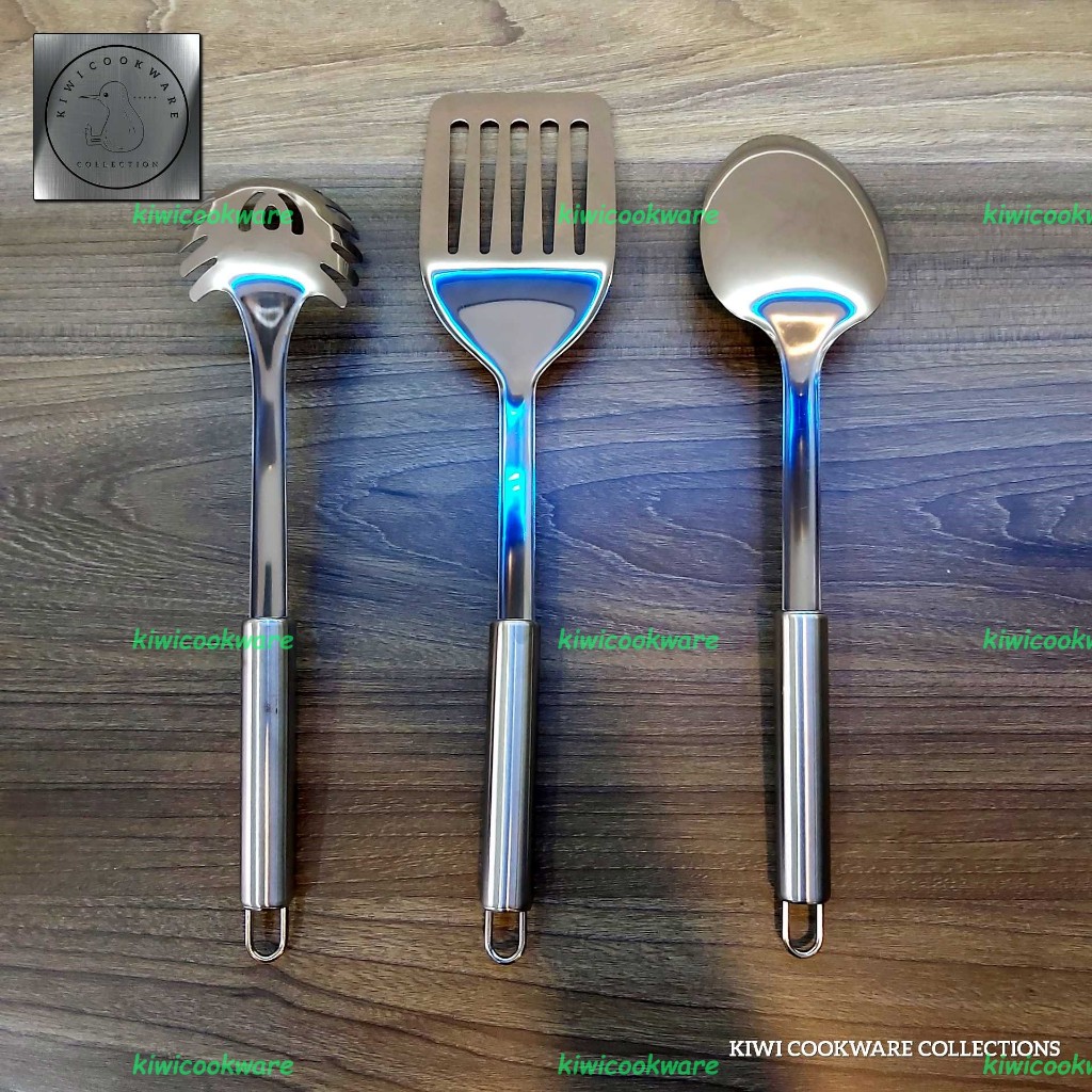 Spatula Set Stainless Steel Sutil Masak Anti Karat