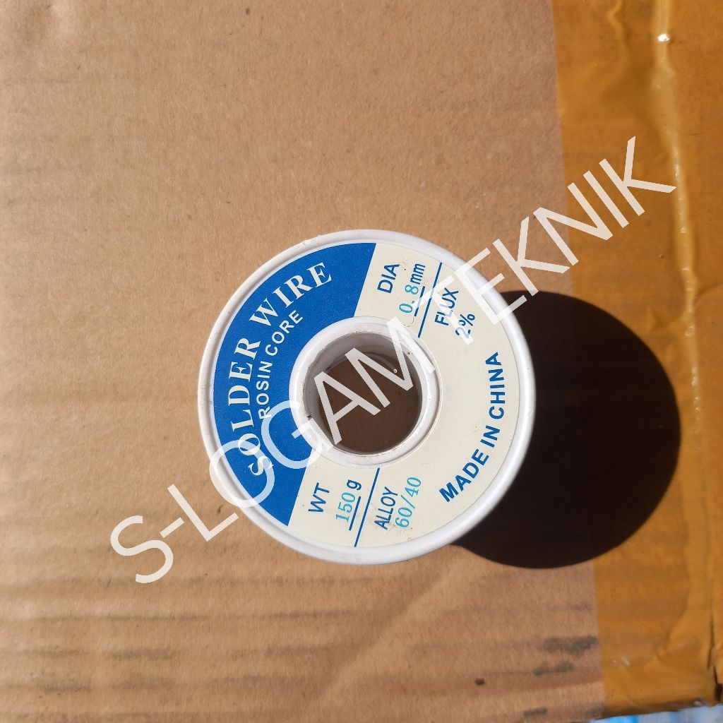 Jual Kawat Timah Solder 60/40 Aloy 0,8 MM Flux 2% 150G Roll Gulung ...
