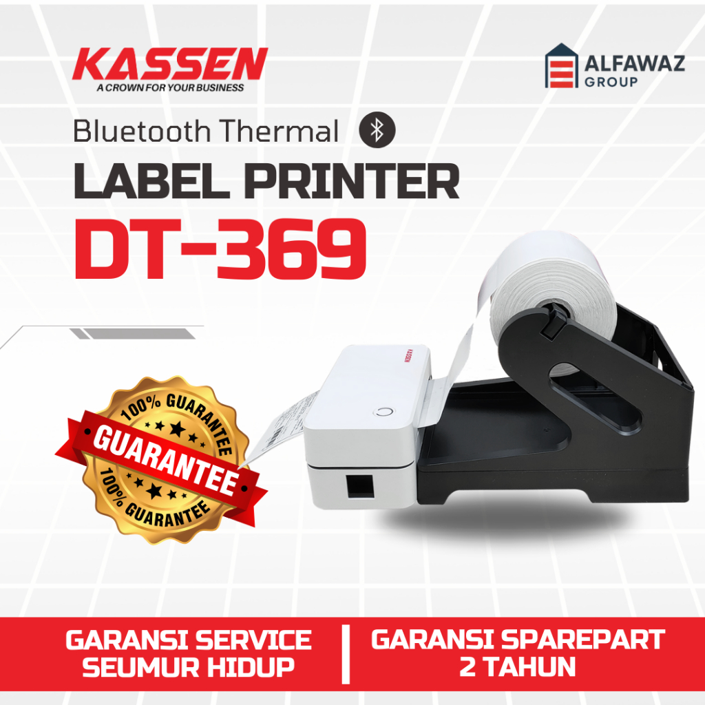 Jual Kassen DT-369 Direct Thermal Barcode Label Printer – Cepat, USB ...