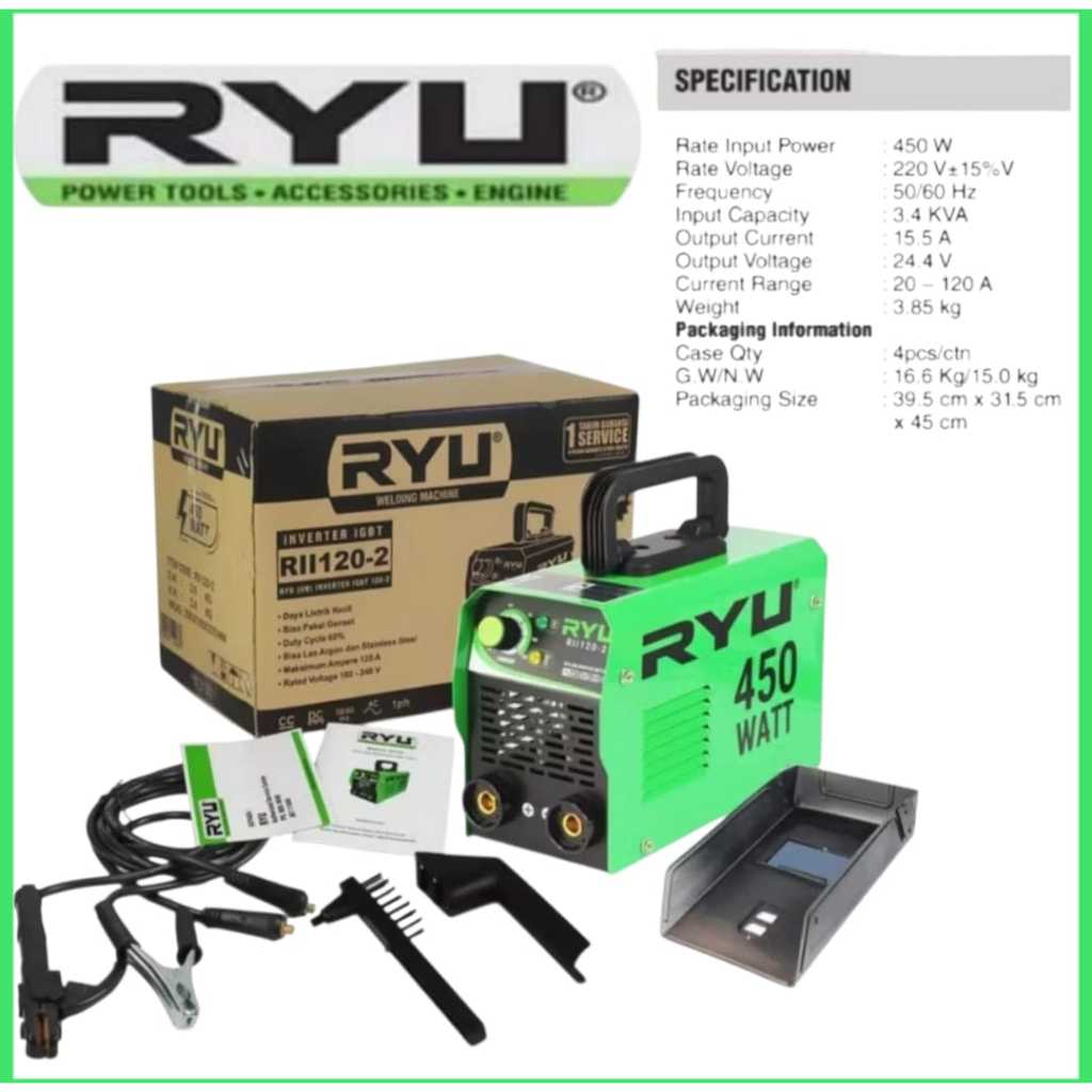 Jual mesin las ryu 450 watt dan mesin las ryu 900 watt | Shopee Indonesia
