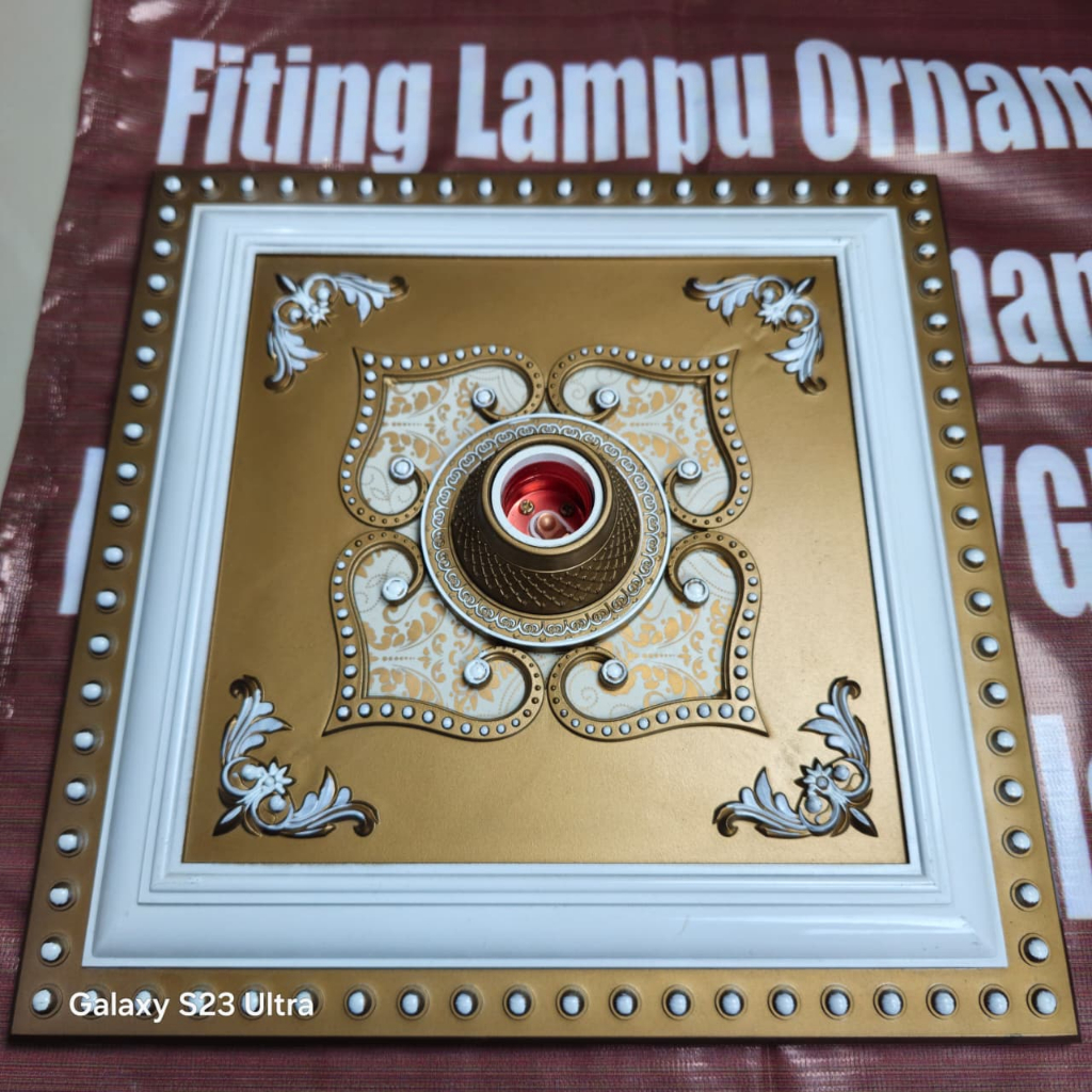 Jual Fitting Lampu Ornamen 30X30 | OrnameN lampU plafoN PVC 30x30 cm ...