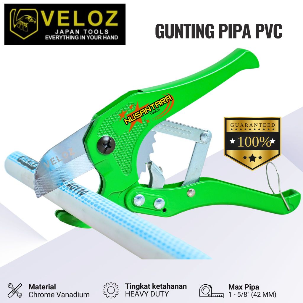 Jual Gunting Pemotong Pipa Veloz Japan | Gunting Pipa PVC PPR 42 mm ...