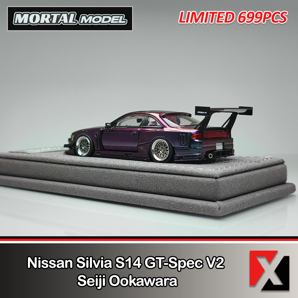 Jual MORTAL MODEL 1:64 Nissan Silvia S14 GT-Spec V2 Seiji Ookawara