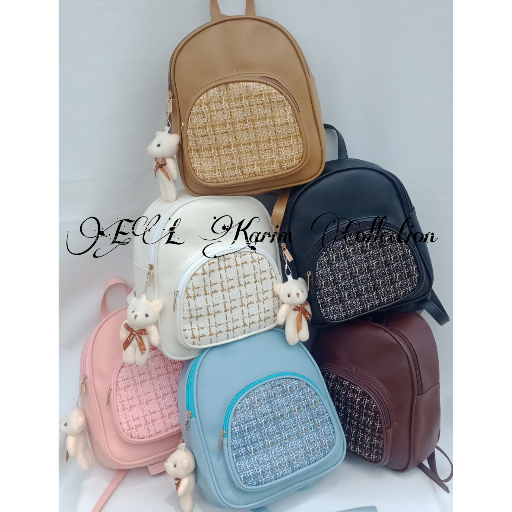 Jual EL Karim Collection-Tas Ransel Wanita MILEA ONE SET BONEKA | Tas ...