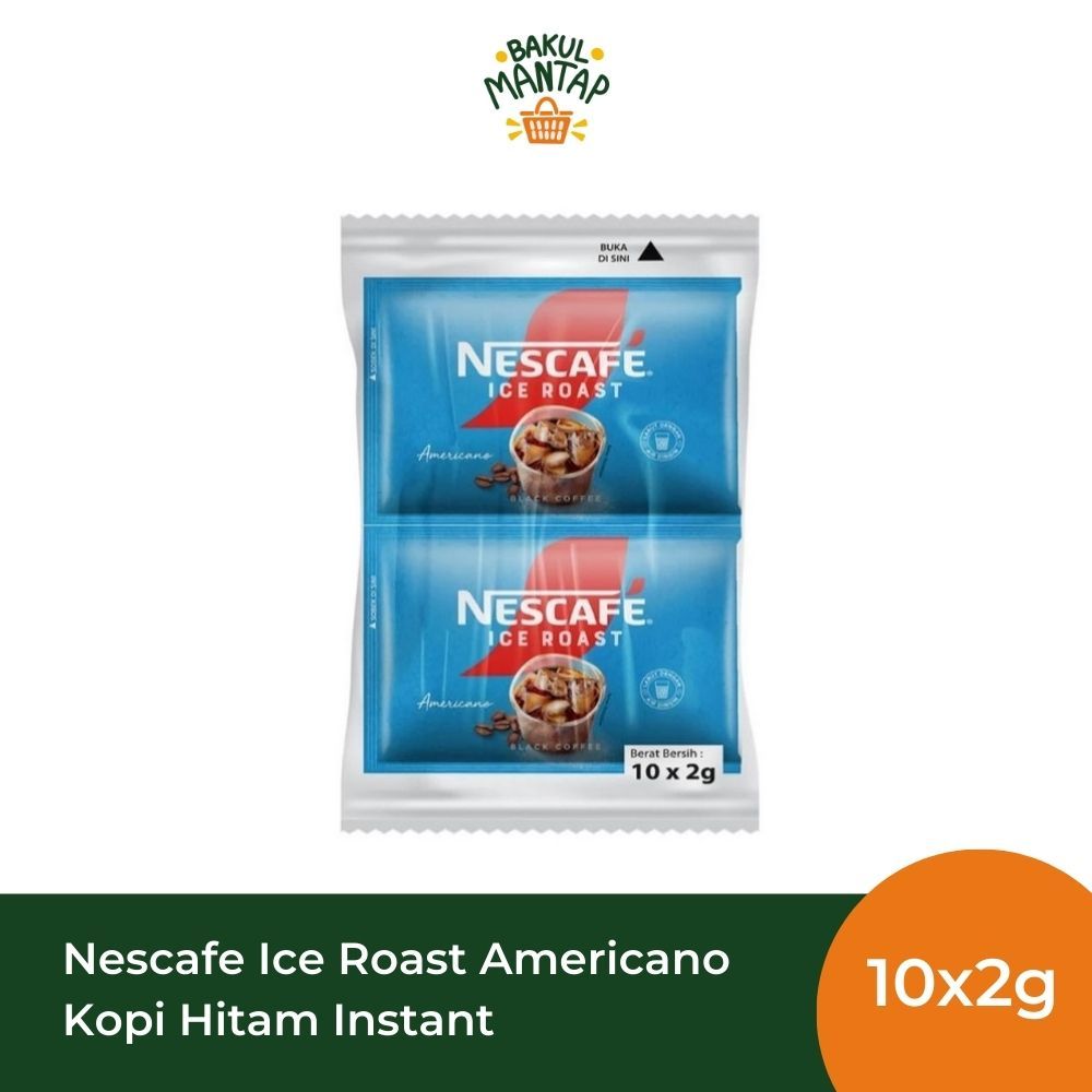 Jual NESCAFE KOPI INSTANT ICE ROAST AMERICANO RENCENG 10x2g | Shopee ...