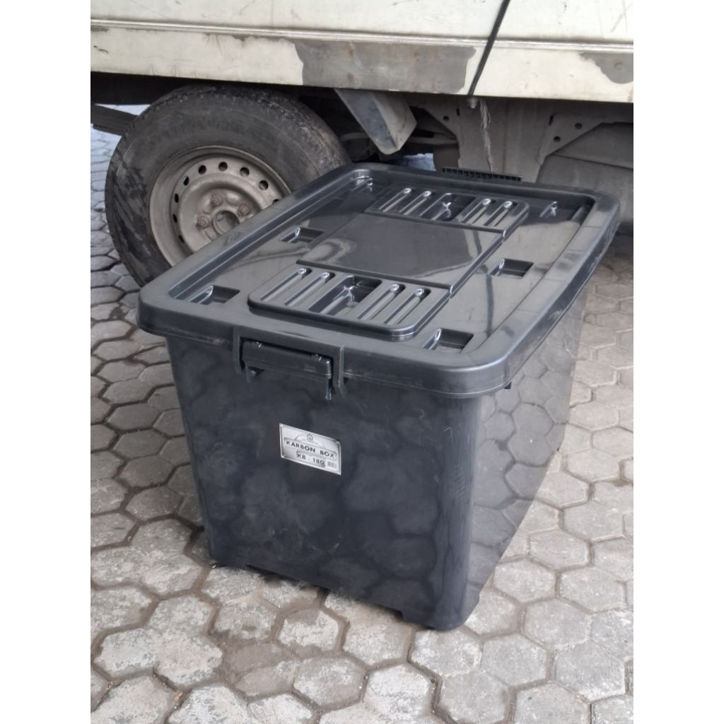 Jual Container Box KB 180 Super Jumbo Box Penyimpanan Hitam Box ...