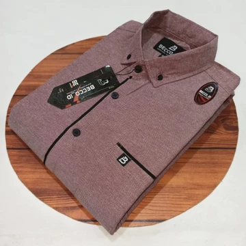 Kemeja Polos Lengan Pendek Pria Kemeja Polos Motif List Kemeja Lengan Pendek Becco
