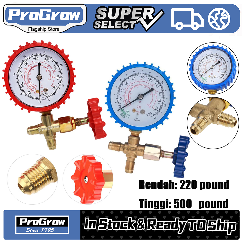 Jual Manifold AC Single R32 R410a R22 dengan Pengukur Tekanan untuk ...