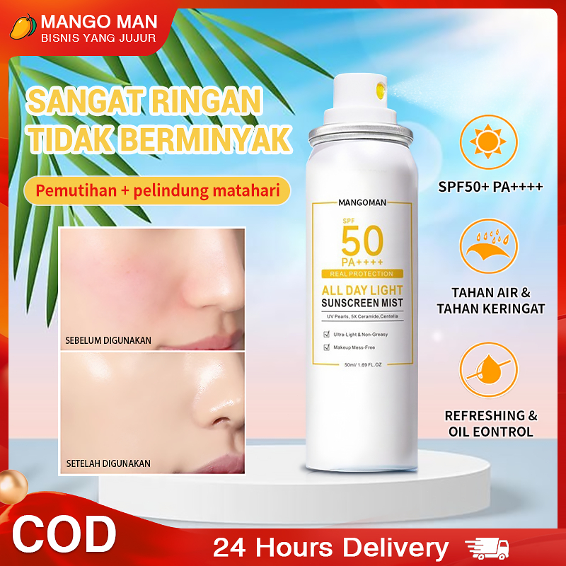 Jual All Day Light Sunscreen Mist SPF50 PA++++ Sunscreen Spray Anti ...