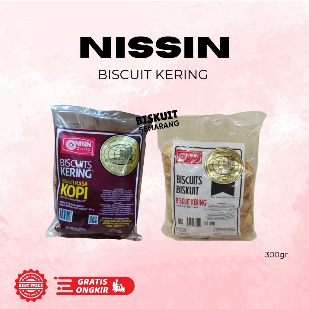 Jual Nissin Biskuit Kering Varian : Original Dan Kopi 300gr BISKUIT ...