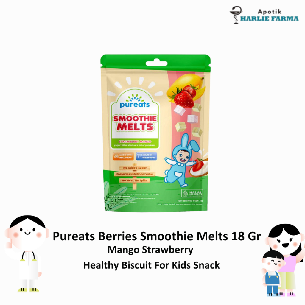 Jual Pureats Berries Smoothie Melts 18 GR - Snack Sehat Untuk Keluarga ...