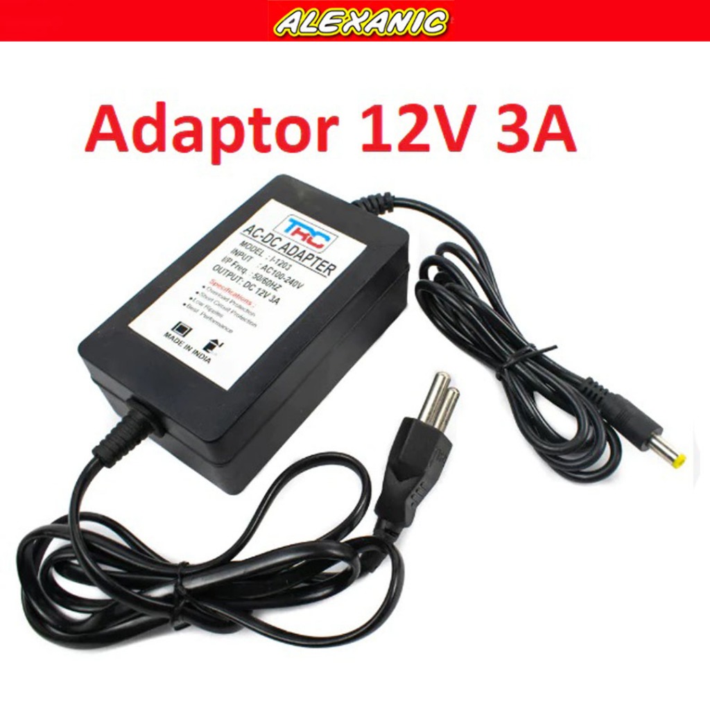 Jual Adaptor 12 V 3 A | Adapter 12V 3A | Adaptor DC Power Supply 12 ...
