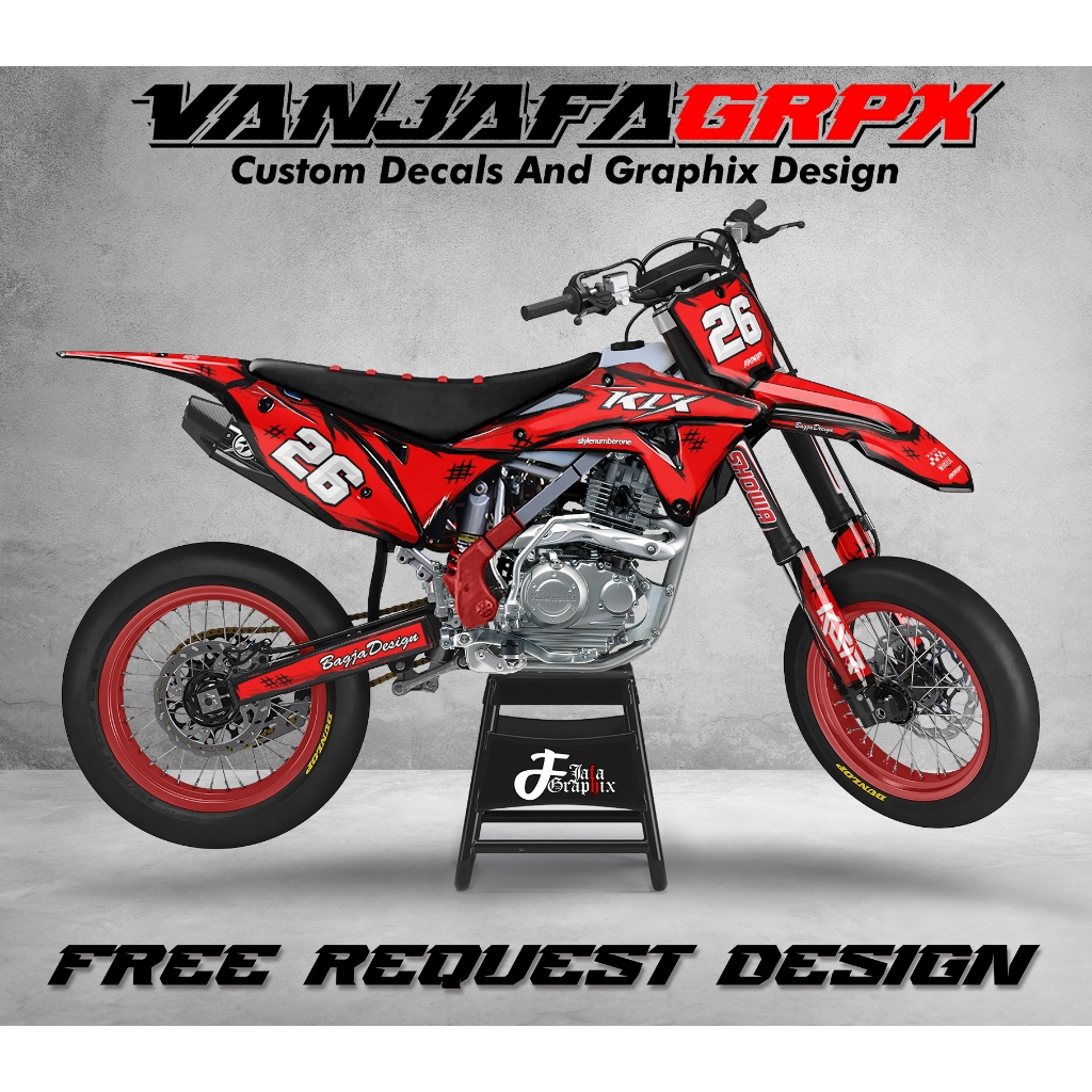 Jual STICKER DECAL KLX GORDON VARIASI MOTOR STRIPING FULL BODY CUSTOME ...
