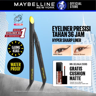 Maybelline Hypersharp Extreme Liquid Liner - 0.4gr (Eyeliner Eye Make Up Waterproof Tahan Air Long Lasting)