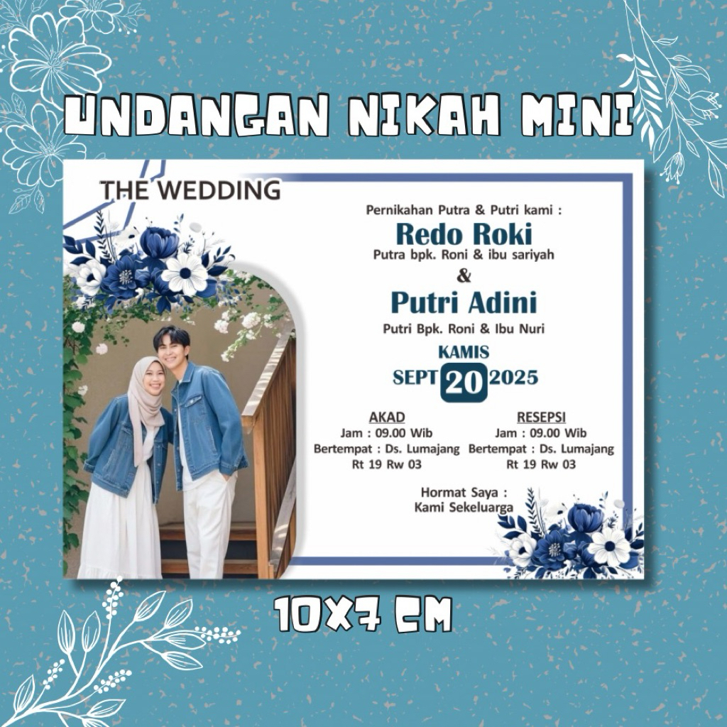 Jual Undangan Pernikahan Mini Free Foto,Plastik,Desain | Shopee Indonesia