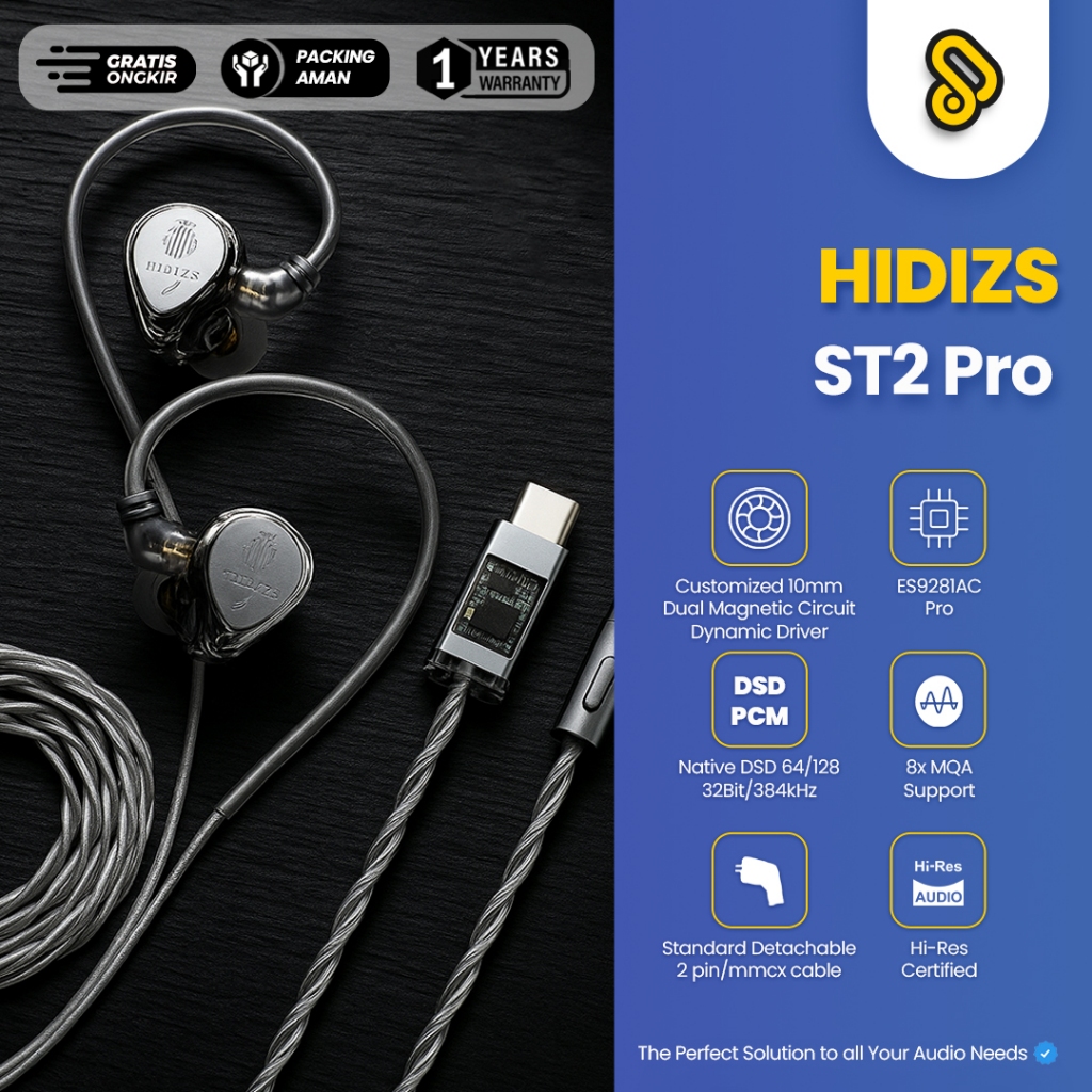 Jual HIDIZS ST2 PRO Nebula 2-in-1 High-Performance DAC & USB-C HiFi ...
