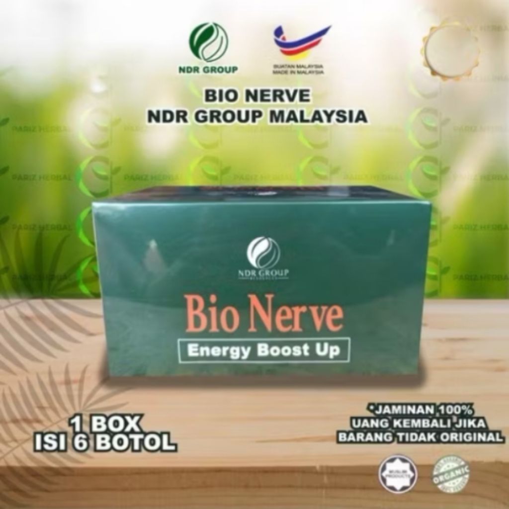 Jual BIONERVE NDR MALAYSIA ORIGILAL 1 BOX ISI 6 BOTOL @40 PIL HITAM ...