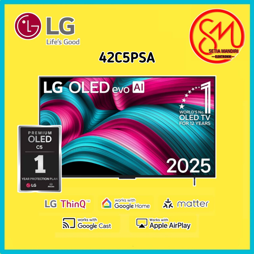 Jual LG TV OLED42C5PSA LG OLED TV Smart TV 4K alpha 9 Prosessor Gen8 ...