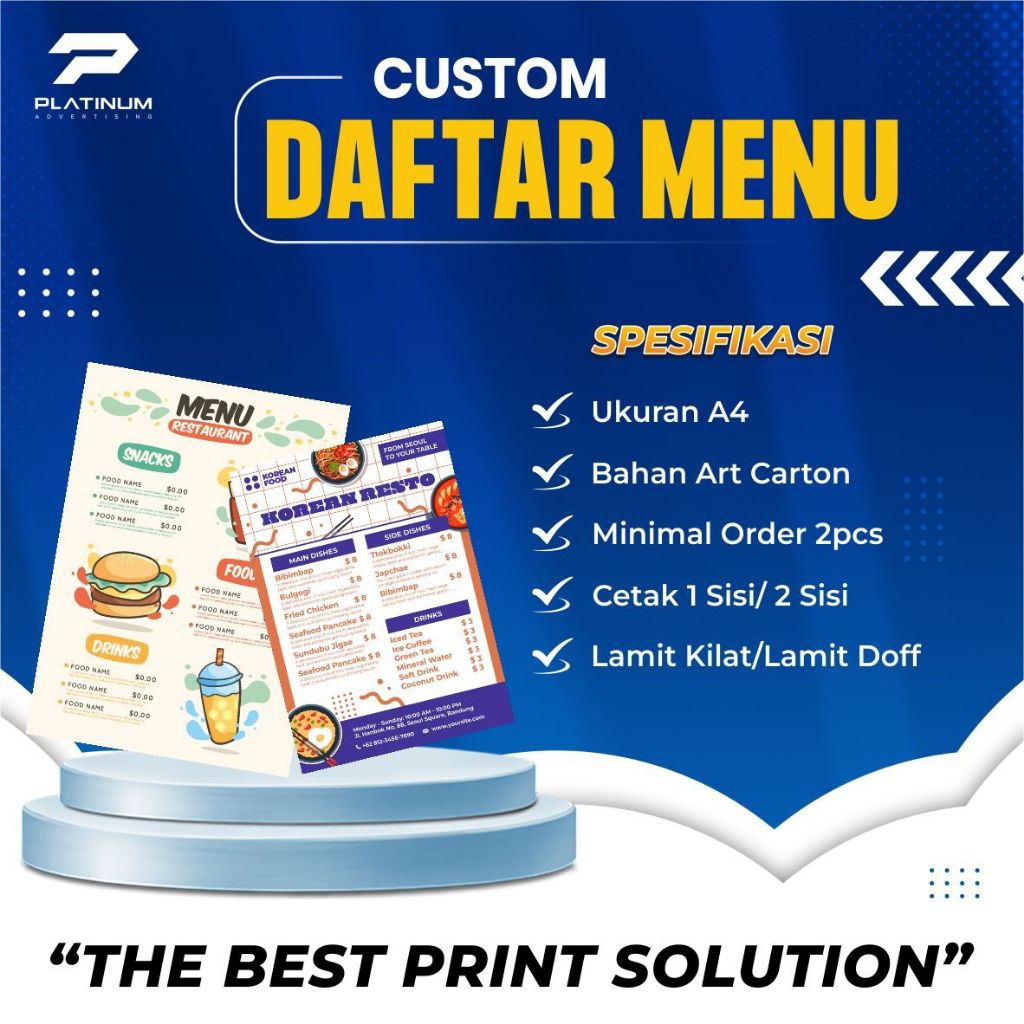 Jual CETAK DAFTAR MENU Uk. A4 - BAHAN ART CARTON | REQUEST DESAIN ...