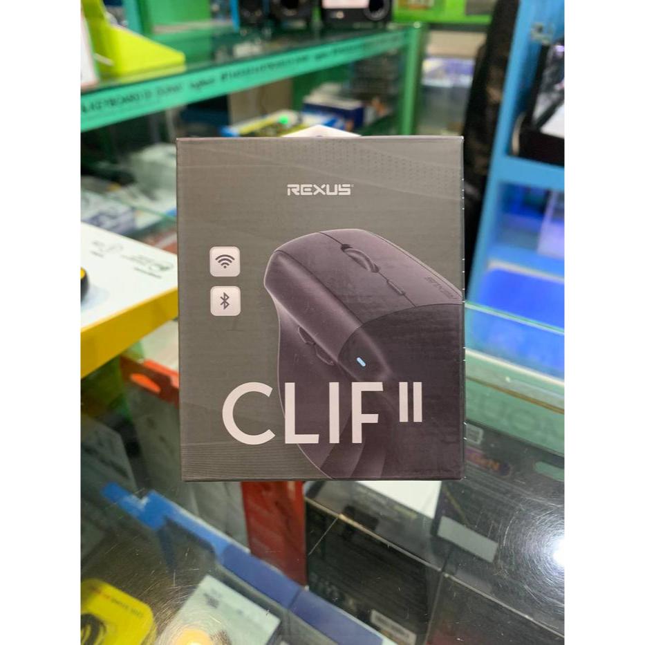 Jual Rexus Mouse Wireless Office Clif II QV270: Vertikal Ergonomis ...