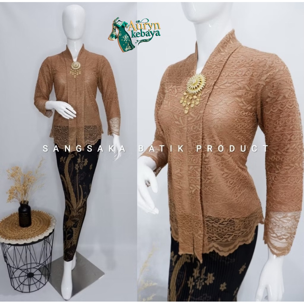 Jual Auryn - Setelan 1set Kebaya Wisuda Modern Kartini Pendek ( kebaya ...