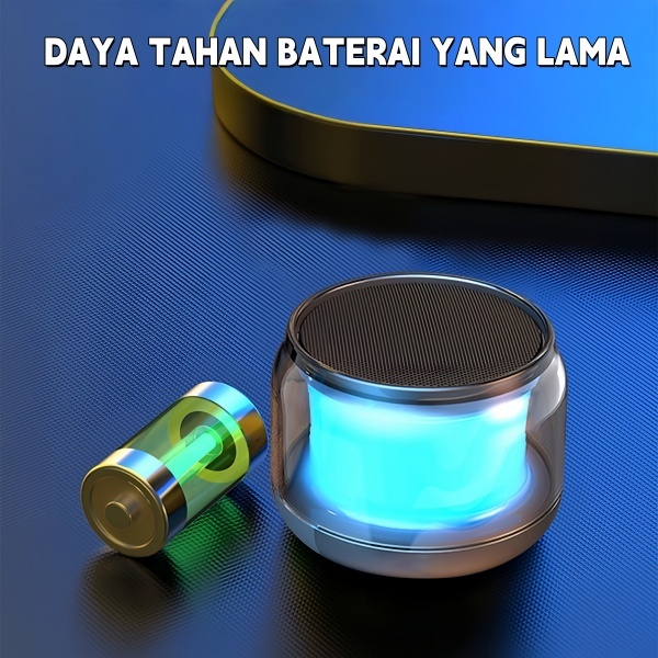 Jual Speaker Bluetooth Portable Rainbow Lights LED RGB HiFi Wireless ...