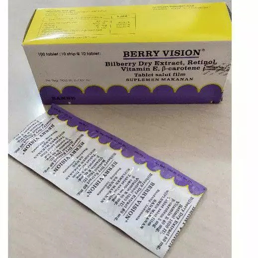 Jual BERRY VISION Vitamin Mata Suplemen Kesehatan Mata Rabun - Mata ...
