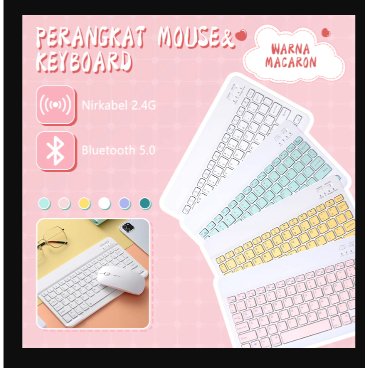 Jual AL Keyboard Bluetooth Nirkabel 10 Inci | Shopee Indonesia