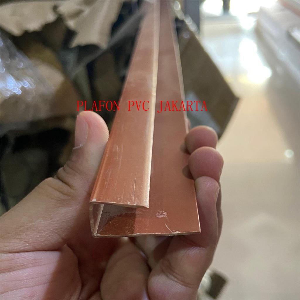 Jual List Tutup Drop Coklat Plafon Pvc / Lebar 2cm / Panjang 4m - BT010 ...