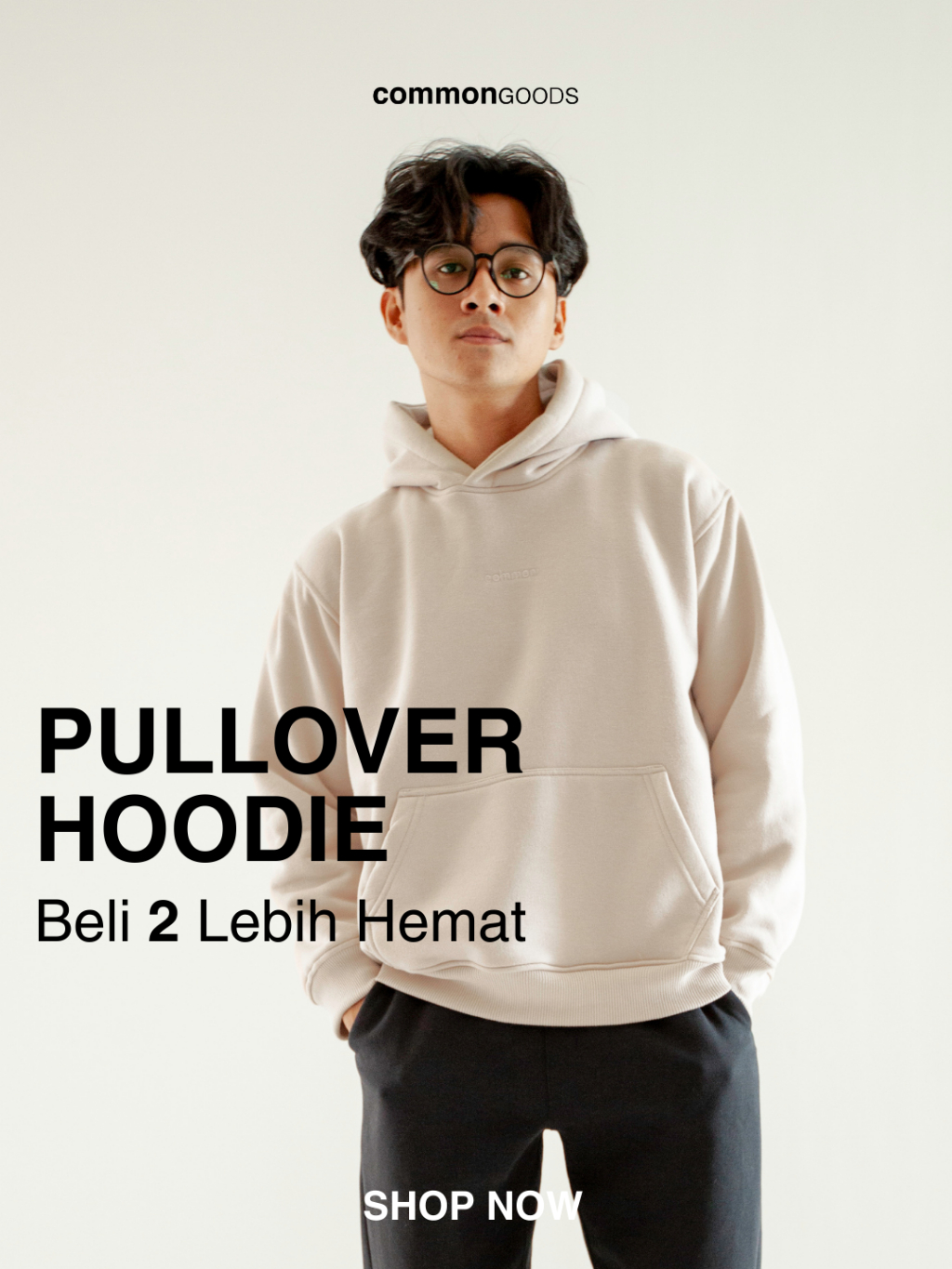 Jual Common Goods Basic Pullover Hoodie Series | Shopee Indonesia