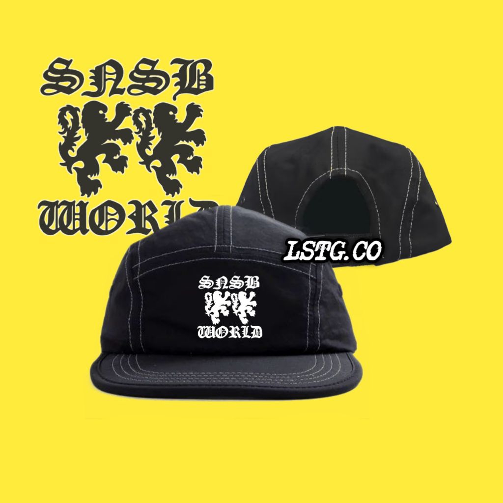 Jual Topi 5 Panel SNSB WORLD - Five Panel Caps Distro - Topi Lima Panel ...