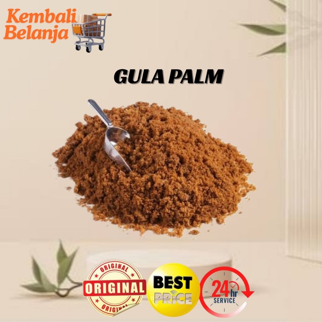 Jual Gula Palm Organik 100 Gram/ Gula Palem Organik Grade A/ Gula Semut ...