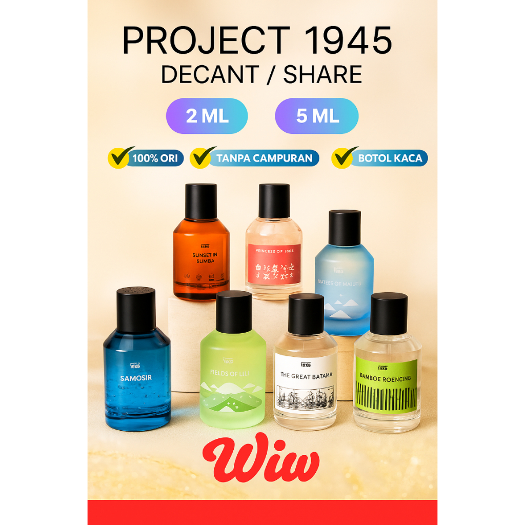 Jual Decant Parfum Project 1945 2ml & 5ml – Great Batavia / Bamboe ...
