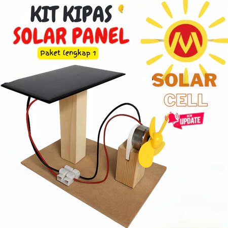 DIY Kit Solar Panel Edukasi – Paket Belajar Konversi Energi Cahaya Matahari