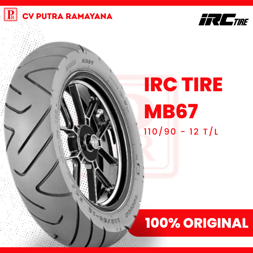 Jual BAN MOTOR IRC MB67 RING 12 110/90-12 TUBELESS ORIGINAL | Shopee ...
