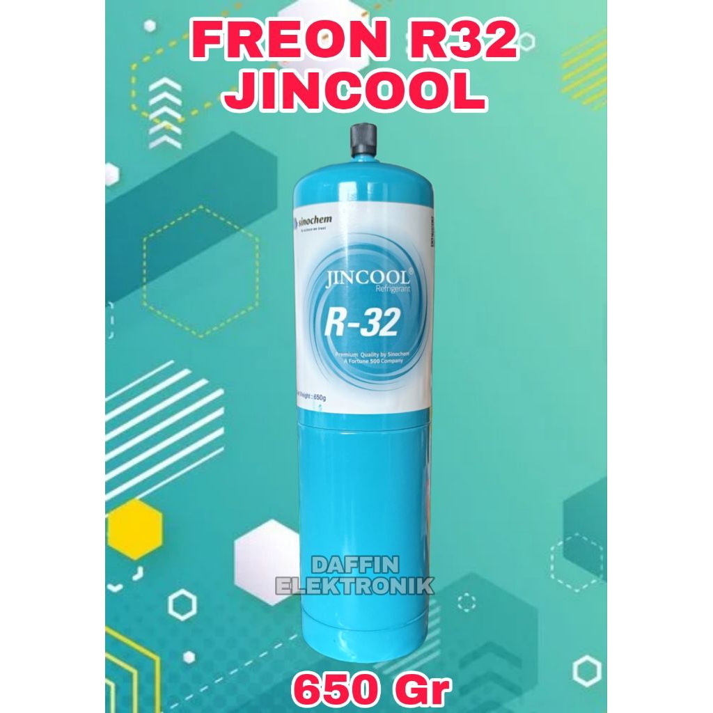 Jual FREON R32 JINCOOL 650 GR | Freon R32 | Freon AC R32 Jincool 650gr ...