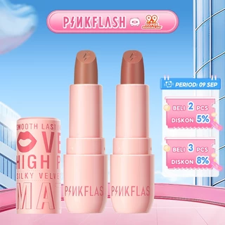 PINKFLASH Velvet Matte Lipstick Lip Cream Tahan lama Terasa creamy 11 Shades