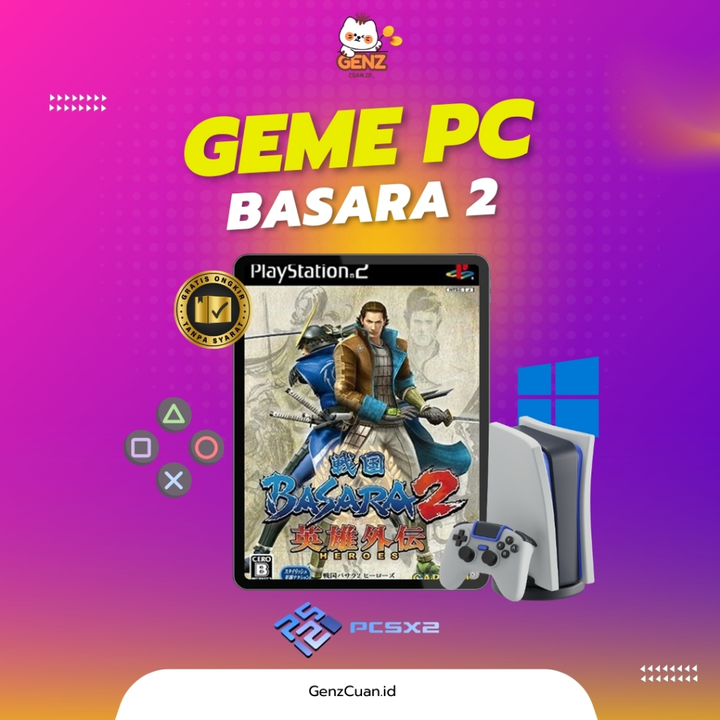 Jual Sengoku Basara 2 Heroes GAME PS2 untuk PC Laptop
