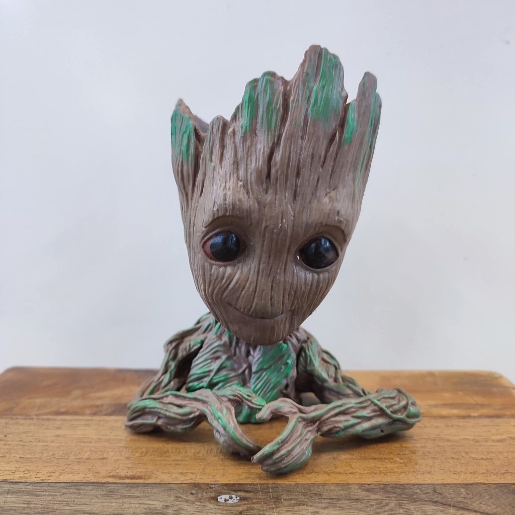 Jual Mainan action figure groot pot love hand tangan I am groot ...
