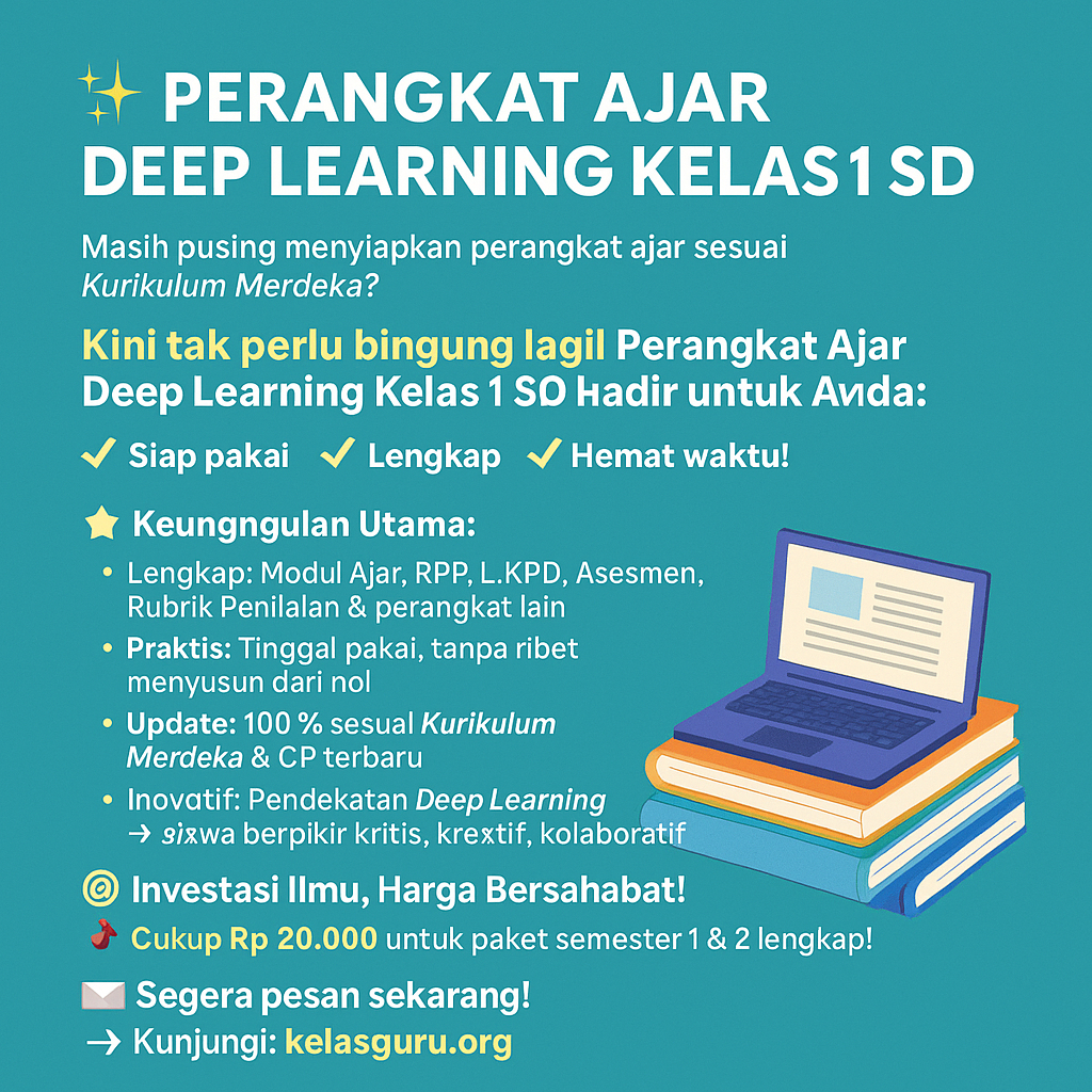 Jual Perangkat Ajar Modul Ajar Deep Learning Kurikulum Merdeka | Shopee ...