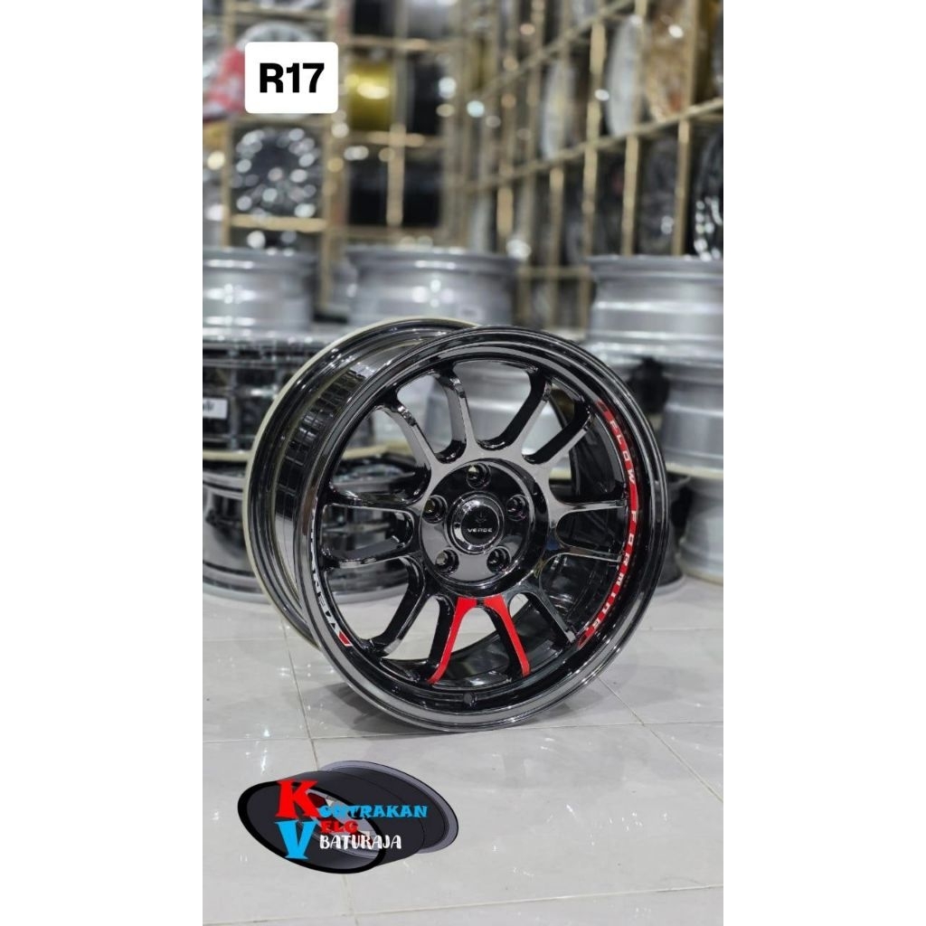 Jual Velg Venom 5 R17 Black Chrome 5x114 ( INNOVA ERTIGA RUSH TERIOS ...