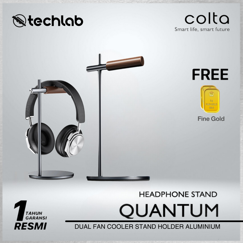Jual Colta Quantum Headphone Stand Holder Aluminium Wood Gantungan ...