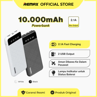 Remax Powerbank Slim Flight Friendly 10000mAh 2,1A Digital Display RPP-168