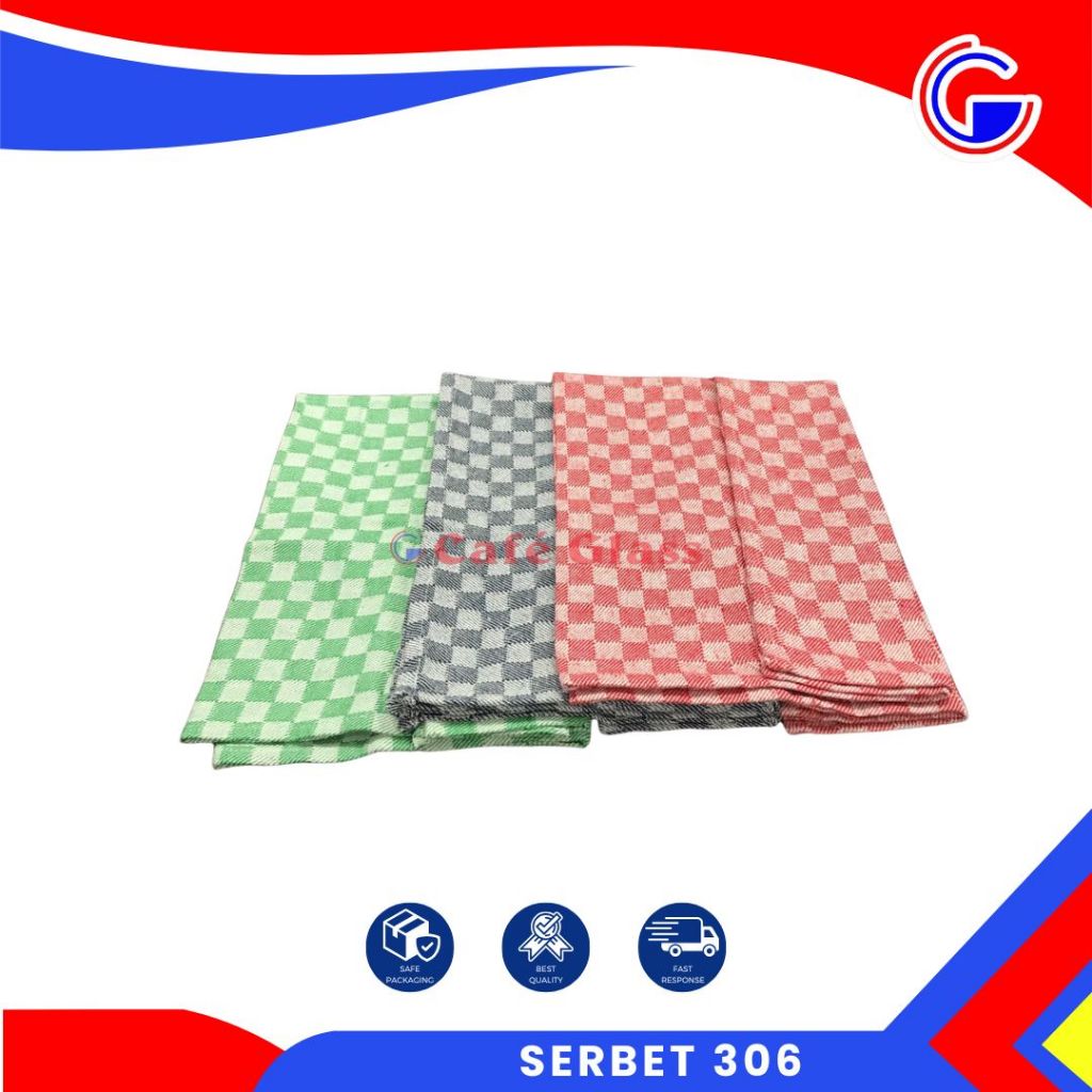 Serbet Dapur 60X60 I Lap Dapur Tebal I Serbet Kotak Warna I Serbet 306