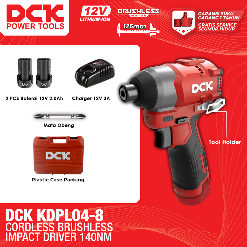 Jual DCK KDPL04-8 Cordless Brushless Impact Driver 140Nm | Shopee Indonesia
