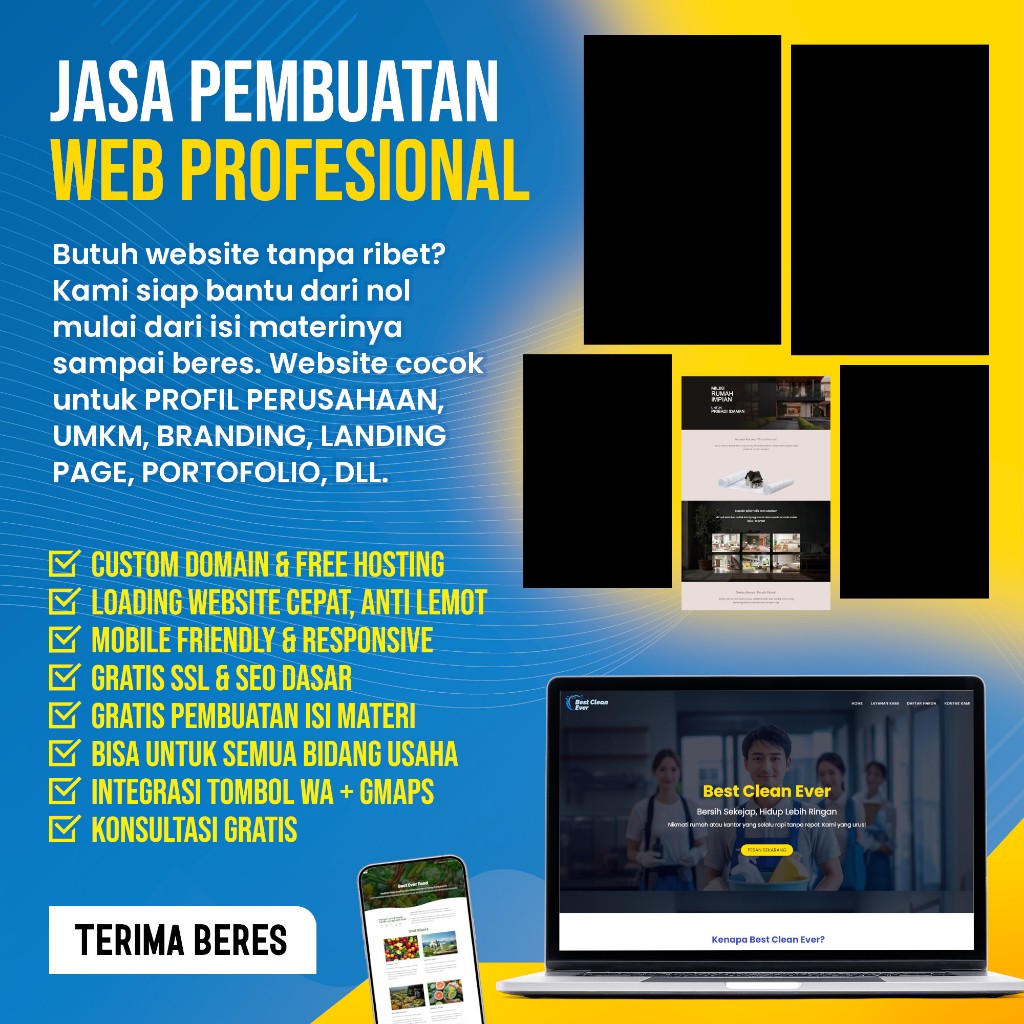 Jasa Pembuatan Website Terima Beres Desain Web Profesional