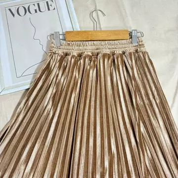 Rok Plisket Bludru Panjang Premium Import Jumbo